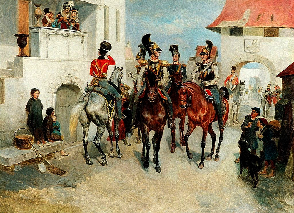 officers of the russian guards